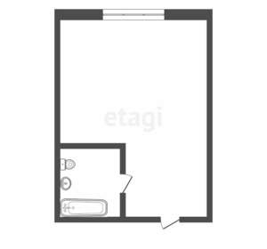 1-к квартира, вторичка, 25м2, 4/5 этаж