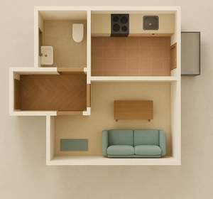 1-к квартира, вторичка, 33м2, 5/6 этаж