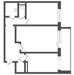 2-к квартира, вторичка, 62м2, 1/17 этаж