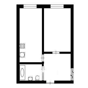 1-к квартира, вторичка, 26м2, 2/10 этаж