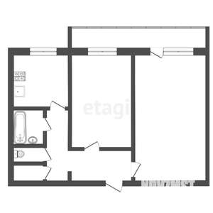 2-к квартира, вторичка, 55м2, 5/9 этаж