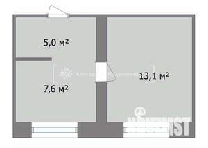 2-к квартира, вторичка, 26м2, 4/5 этаж