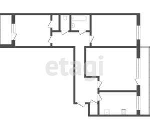 3-к квартира, вторичка, 65м2, 4/9 этаж