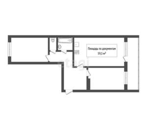 2-к квартира, вторичка, 60м2, 15/17 этаж