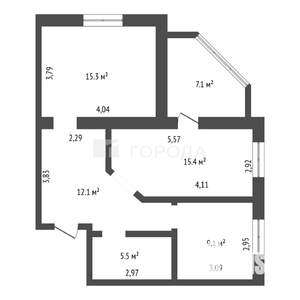 3-к квартира, вторичка, 65м2, 9/11 этаж