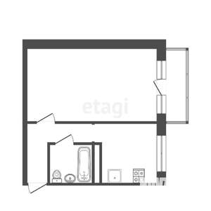 1-к квартира, вторичка, 30м2, 5/5 этаж