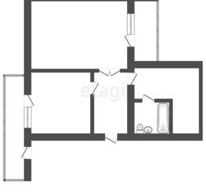 2-к квартира, вторичка, 53м2, 2/9 этаж