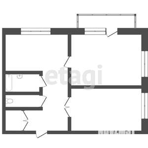 2-к квартира, вторичка, 40м2, 2/3 этаж