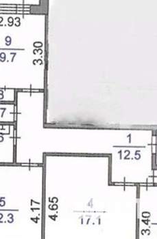 3-к квартира, вторичка, 64м2, 1/9 этаж