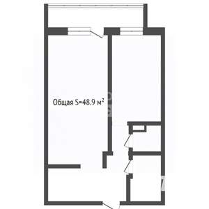 2-к квартира, вторичка, 49м2, 4/16 этаж