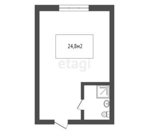 Студия квартира, вторичка, 25м2, 9/9 этаж
