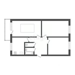 3-к квартира, вторичка, 62м2, 4/5 этаж