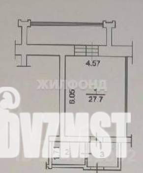Студия квартира, вторичка, 45м2, 5/9 этаж