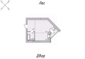 Студия квартира, строящийся дом, 35м2, 5/9 этаж