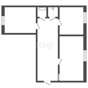 3-к квартира, вторичка, 57м2, 5/5 этаж