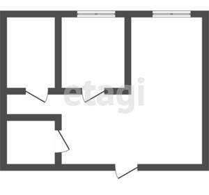 2-к квартира, вторичка, 54м2, 1/10 этаж