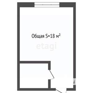 Студия квартира, вторичка, 18м2, 1/2 этаж