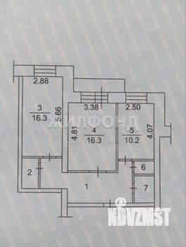 2-к квартира, вторичка, 62м2, 10/10 этаж