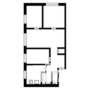 4-к квартира, вторичка, 60м2, 2/5 этаж