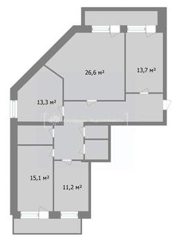 4-к квартира, вторичка, 108м2, 6/6 этаж