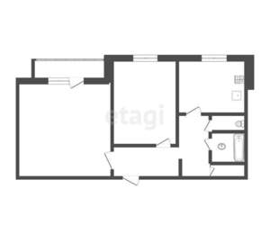 2-к квартира, вторичка, 54м2, 8/10 этаж