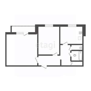 2-к квартира, вторичка, 54м2, 8/10 этаж