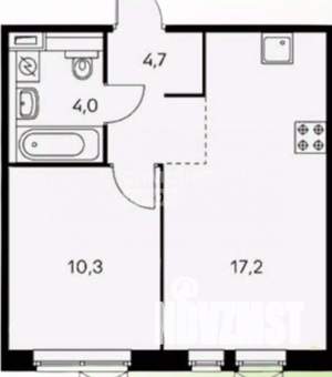 2-к квартира, вторичка, 36м2, 5/9 этаж