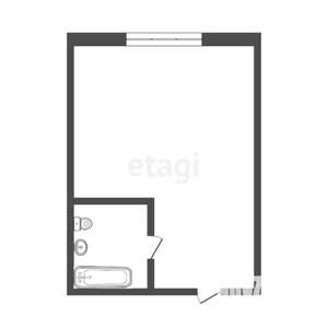 1-к квартира, вторичка, 25м2, 4/5 этаж