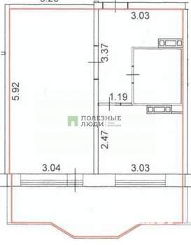 1-к квартира, вторичка, 35м2, 8/17 этаж