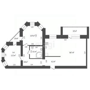 3-к квартира, вторичка, 93м2, 9/14 этаж