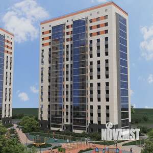 2-к квартира, строящийся дом, 45м2, 4/16 этаж