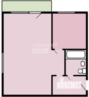 1-к квартира, вторичка, 31м2, 5/5 этаж