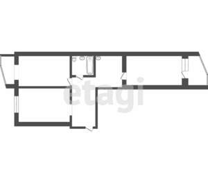 3-к квартира, вторичка, 67м2, 4/5 этаж
