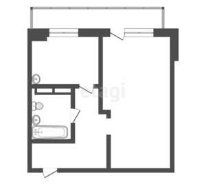 1-к квартира, вторичка, 35м2, 4/10 этаж