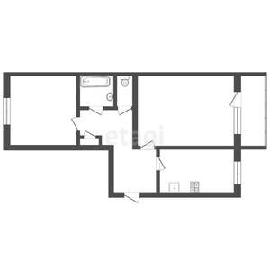 2-к квартира, вторичка, 49м2, 4/5 этаж