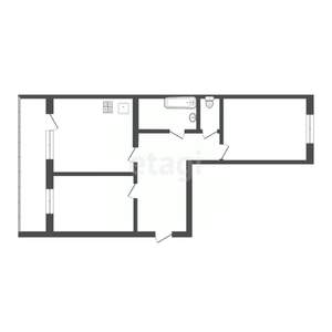 2-к квартира, вторичка, 52м2, 3/10 этаж