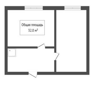 2-к квартира, вторичка, 31м2, 2/5 этаж