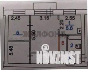3-к квартира, вторичка, 45м2, 2/2 этаж
