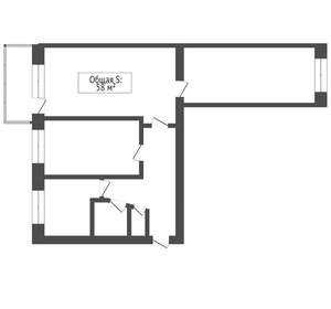 3-к квартира, вторичка, 60м2, 2/5 этаж