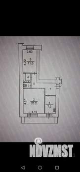 2-к квартира, вторичка, 52м2, 1/5 этаж