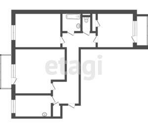 3-к квартира, вторичка, 67м2, 4/10 этаж