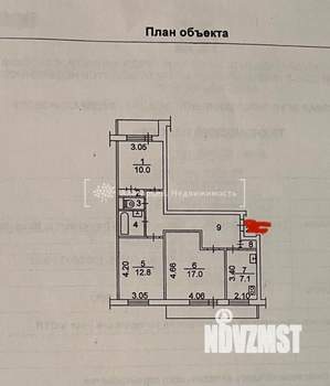 3-к квартира, вторичка, 65м2, 9/9 этаж