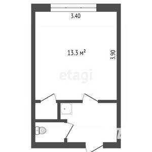 Студия квартира, вторичка, 18м2, 5/5 этаж