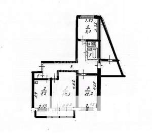 3-к квартира, вторичка, 68м2, 3/10 этаж