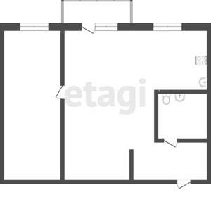 2-к квартира, вторичка, 46м2, 4/5 этаж