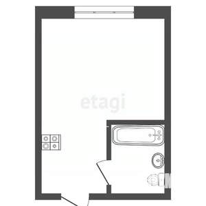 Студия квартира, вторичка, 13м2, 2/5 этаж