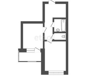 1-к квартира, вторичка, 46м2, 4/10 этаж