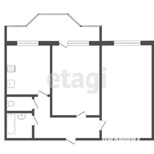 2-к квартира, вторичка, 53м2, 1/17 этаж