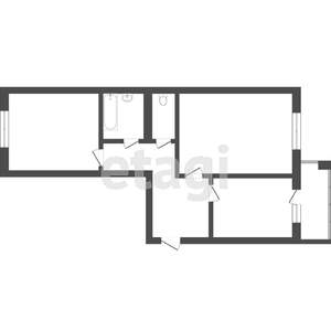 2-к квартира, вторичка, 62м2, 2/9 этаж