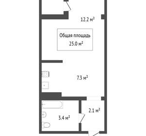 Студия квартира, вторичка, 25м2, 7/10 этаж